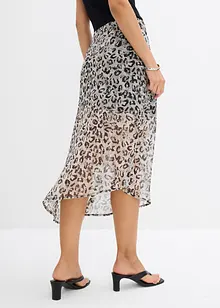 Midirock aus feinem Chiffon, bonprix