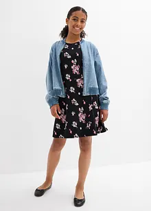 Jerseykleid aus elastischem Bio-Baumwoll-Mix, bonprix