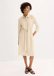 Hemdblusenkleid aus Punto di Roma, bonprix