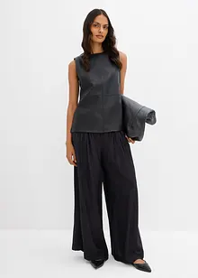 Lederimitat-Top, bonprix