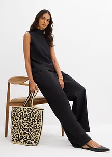 Top long et texturé en viscose mélangée, bonprix