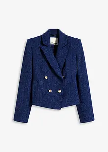 Doppelreihiger Kurzblazer mit Strukturmuster, bonprix