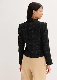Doppelreihiger Kurzblazer mit Strukturmuster, bonprix