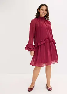 Chiffonkleid mit Volants, bonprix