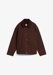 Twill-Jacke mit Cordkragen, bonprix