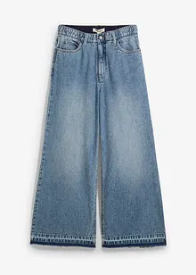 Wide-Leg-Jeans High Waist, cropped, bonprix