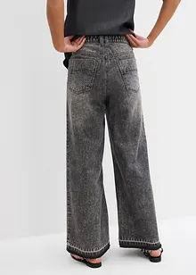 Wide-Leg-Jeans High Waist, cropped, bonprix
