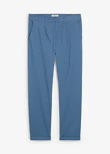 Pantalon droit à pinces en twill de coton, Regular, bonprix