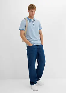 Piqué-Poloshirt mit Reißverschluss, bonprix