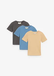 Lot de 3 T-shirts 100% coton, bonprix