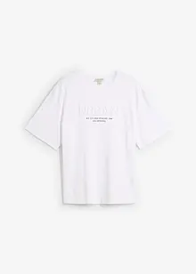 T-Shirt mit 3D-Print aus reiner Bio-Baumwolle, Loose Fit, bonprix