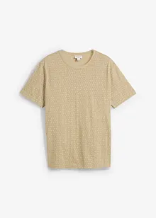 T-Shirt mit Minimalprint aus reiner Bio-Baumwolle, bonprix