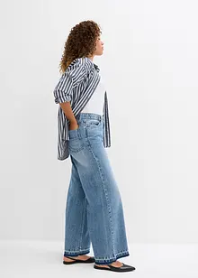 Wide-Leg-Jeans High Waist, cropped, bonprix
