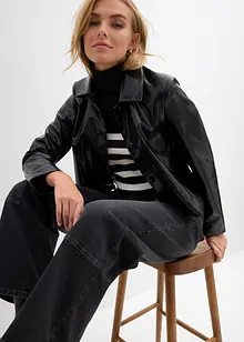 Wide-Leg Jeans Mid Waist, bonprix