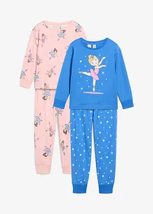 Pyjama aus reiner Bio-Baumwolle (4-tlg. Set), bonprix