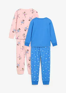 Pyjama aus reiner Bio-Baumwolle (4-tlg. Set), bonprix