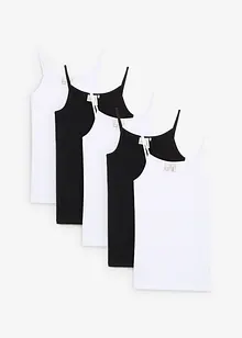 Top mit weicher Bio-Baumwolle (5er Pack), bonprix