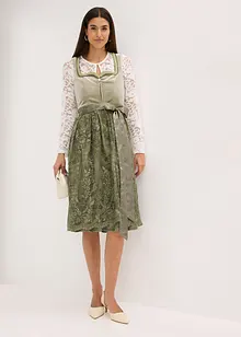 Dirndl mit Pailletten Schürze (2-tlg.Set), bonprix