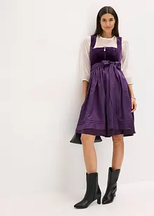 Dirndl mit Samt in Midilänge (2-tlg.Set), bonprix
