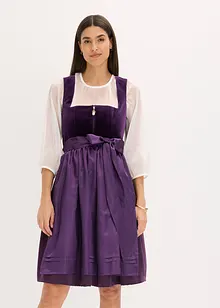 Dirndl mit Samt in Midilänge (2-tlg.Set), bonprix