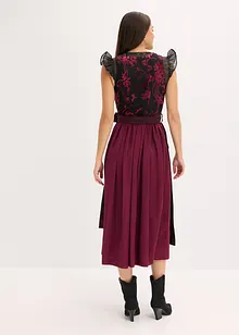 Dirndl mit Samt in Midilänge (2-tlg.Set), bonprix