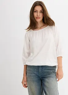 Shirtbluse aus reiner Bio-Baumwolle, bonprix