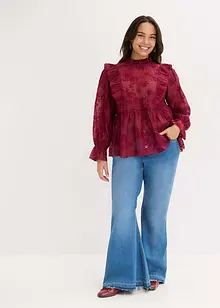 Bluse mit Stickerei, bonprix
