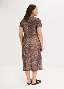 Midikleid aus softem Mesh, bonprix