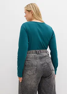 Gerippter Body mit reiner Bio-Baumwolle, bonprix