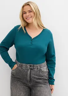 Gerippter Body mit reiner Bio-Baumwolle, bonprix