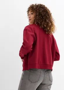Sweat zippé 100% coton, bonprix