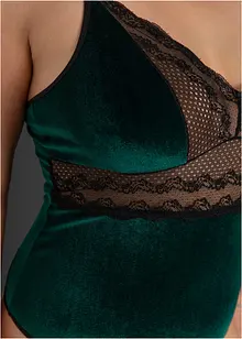 Body en velours ouvert, bonprix