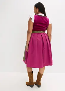 Dirndl mit Samt in Midilänge (2-tlg.Set), bonprix