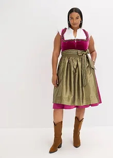 Dirndl mit Samt in Midilänge (2-tlg.Set), bonprix
