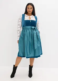Dirndl mit Samt in Midilänge (2-tlg.Set), bonprix