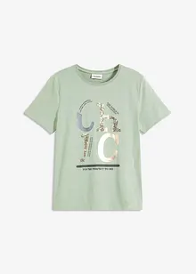 T-Shirt mit Glitzerdruck, bonprix