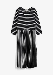 Baumwoll-Jerseykleid, Midilänge, bonprix