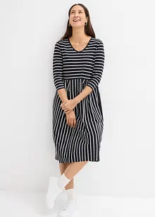 Baumwoll-Jerseykleid, Midilänge, bonprix