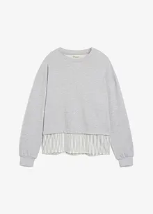 Sweat avec empiècement chemise, bonprix
