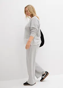 Sweat avec empiècement chemise, bonprix