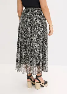 Jupe en jersey-mesh à taille élastiquée, bonprix
