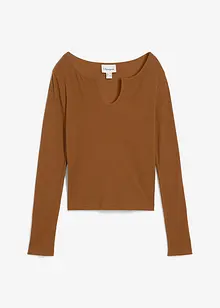 T-shirt côtelé 100% coton, bonprix