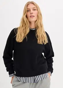 Kurzes Oversize-Sweatshirt aus reiner Bio-Baumwolle, bonprix