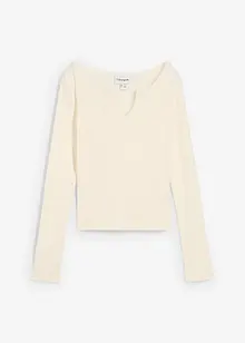 T-shirt côtelé 100% coton, bonprix