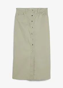 Jupe midi en twill, bonprix