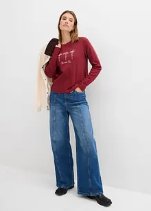 Langarmshirt aus reiner Baumwolle, bonprix