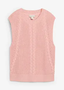 Pull sans manches en coton mélangé, bonprix
