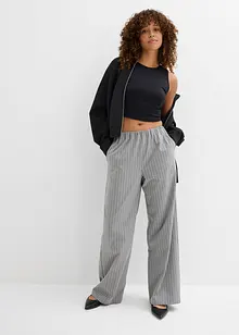 Figurbetontes Cropped Top, Doppelpack (2-tlg. Set), bonprix