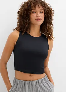 Figurbetontes Cropped Top, Doppelpack (2-tlg. Set), bonprix