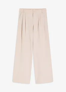 Pantalon à pinces avec doubles plis décoratifs, bonprix